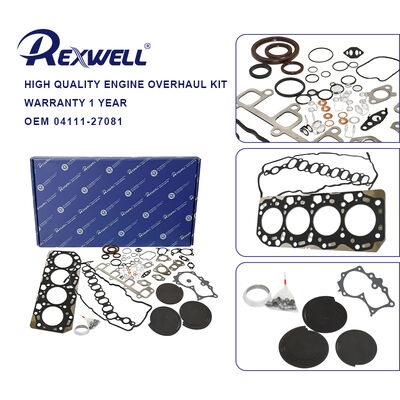 04111-27081 04111-27080 Engine Overhaul Full Gasket Kits For Toyota Avensis Verso